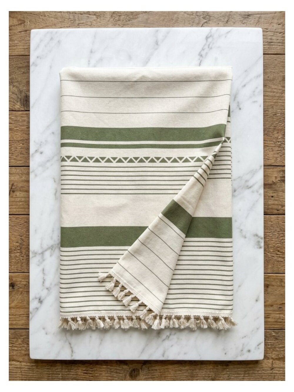 Boho Farmhouse Faux Linen Shower Curtain Set Tassels 72x72